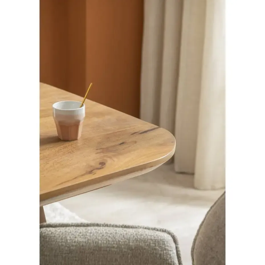 Eettafel Mandy - mangohout - 75x180x92cm