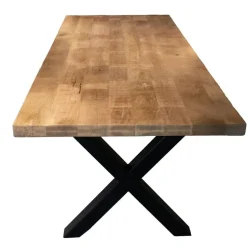 Eettafel Mangohout - 300x100x76cm - Metaal - Duncan