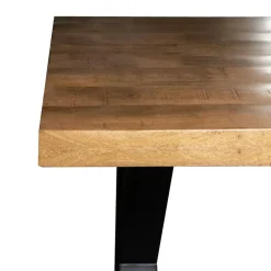 Eettafel Mangohout - 300x100x76cm - Metaal - Duncan