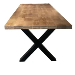 Eettafel Mangohout - 300x100x76cm - Metaal - Duncan