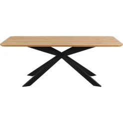 Eettafel Naturel Eikenhout - 200x100x75cm - 6-8 personen - Dain