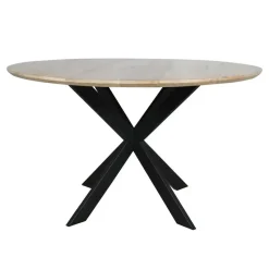 Eettafel Naturel Hout - 130x130x76cm - Ferris