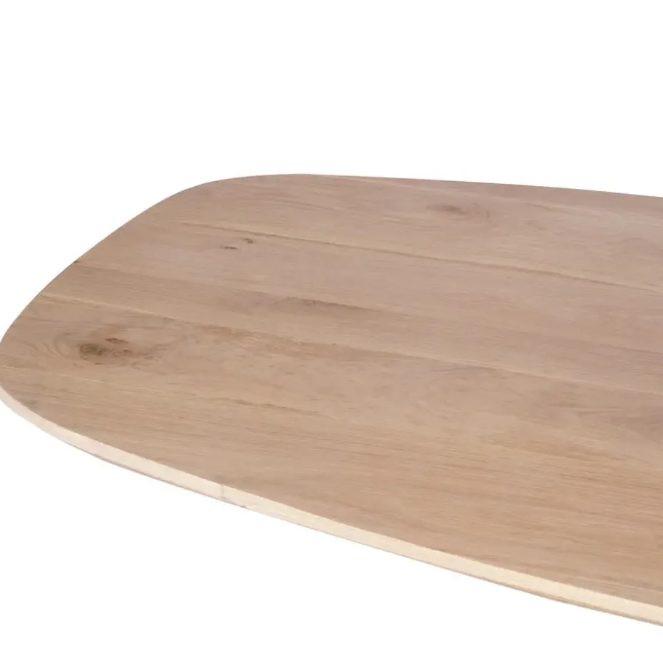 Eettafel Naturel Hout - 200x100x76cm - Ferris