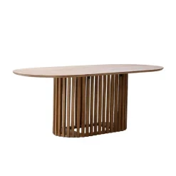 Eettafel Naturel Mangohout - 250x110x76cm - 6-8 Personen - Ferran