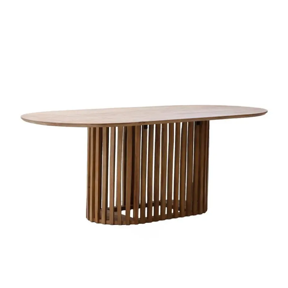 Eettafel Naturel Mangohout - 200x110x76cm - 4-6 Personen - Ferran