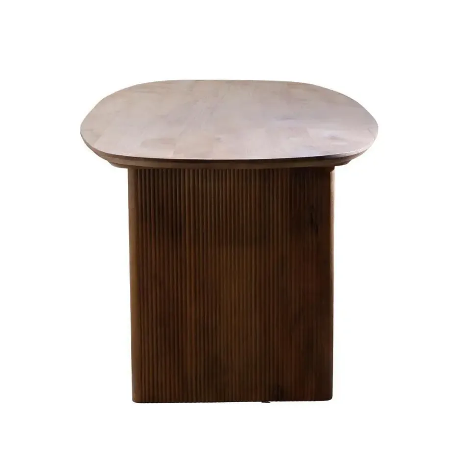 Eettafel Naturel Mangohout - 250x100x76cm - 6-8 Personen - Aya