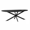Eettafel Organisch Zwart Hout - 180x84x76cm - Cloud