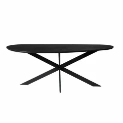 Eettafel Organisch Zwart Hout - 280x130x76cm - Cloud