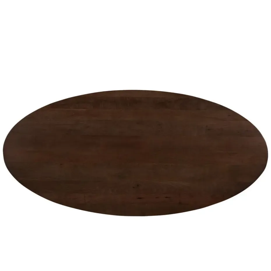 Eettafel Ovaal 240cm - Bruin Mangohout - Matrix-poot - Jesper