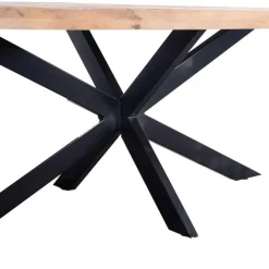 Eettafel Ovaal 240cm - Mangohout Naturel - Matrix-Poot - Mansour