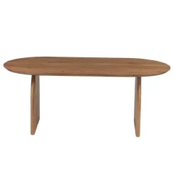 Eettafel Ovaal 240cm - Naturel - Mangohout - Eettafel Daan