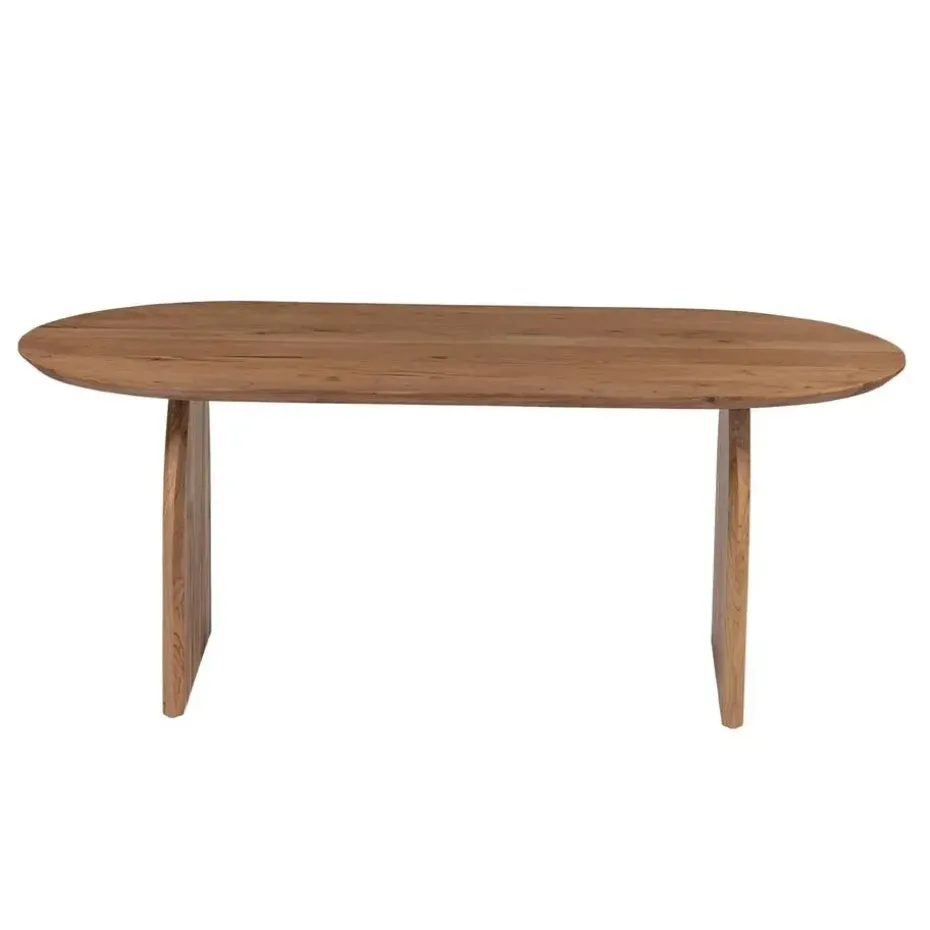 Eettafel Ovaal 240cm - Naturel - Mangohout - Eettafel Daan