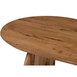 Eettafel Ovaal 240cm - Naturel - Mangohout - Eettafel Daan