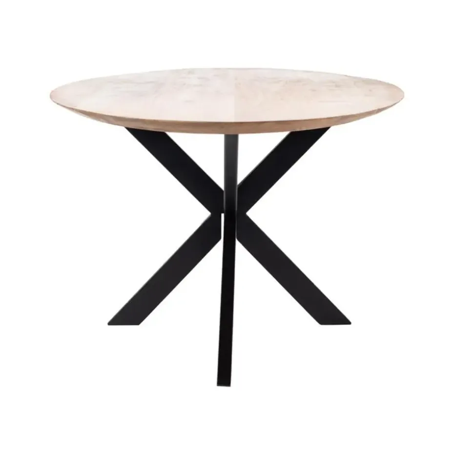 Eettafel Ovaal 160cm - Naturel - Mangohout - Tafel Diamond