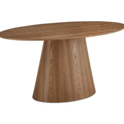 Eettafel Ovaal 160cm - Naturel Eikenhout - 4-6 Personen - Tango