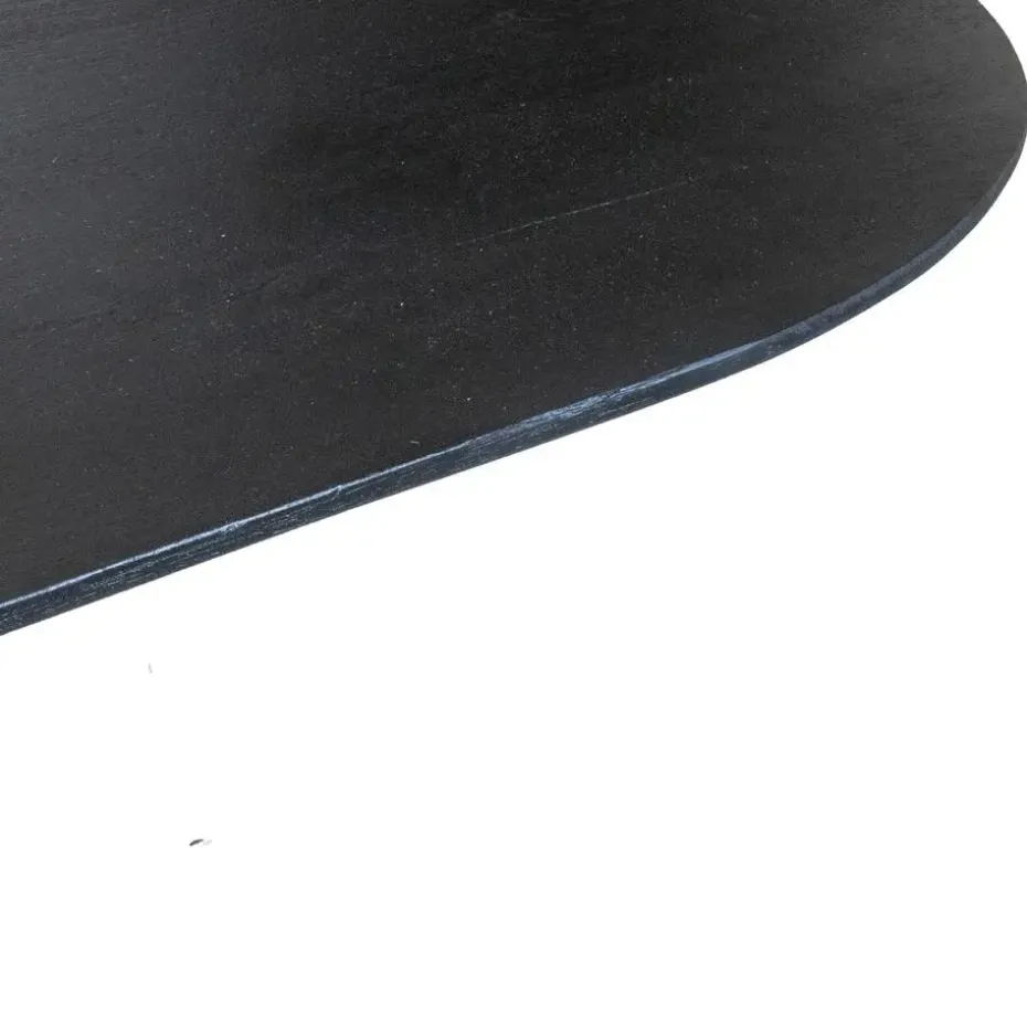 Eettafel Ovaal 200cm - Zwart - Hout - Eettafel Ava