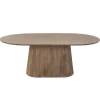 Eettafel Ovaal Naturel Hout - 200x110x76cm - Salvador