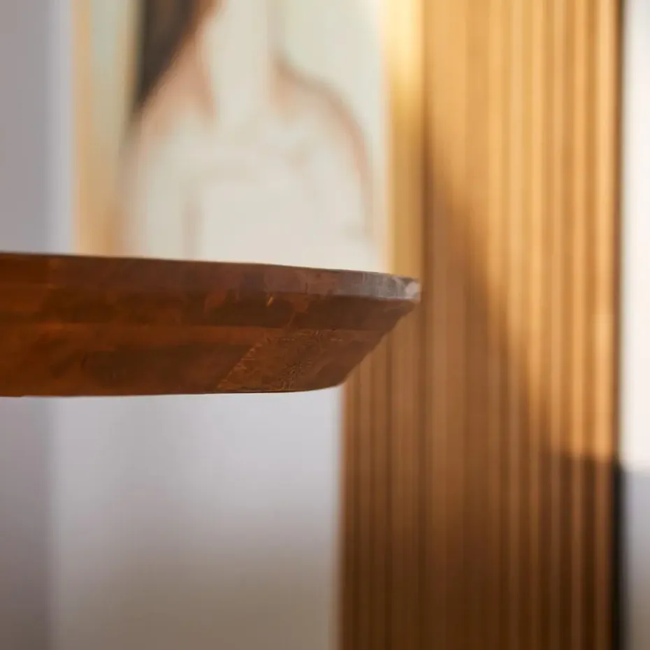 Eettafel Ovaal Naturel Mangohout - 300x110x76cm - Brandy