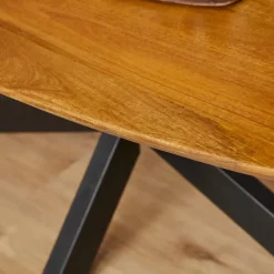 Eettafel Ovaal Naturel Mangohout - 160x90x76cm - Brandy