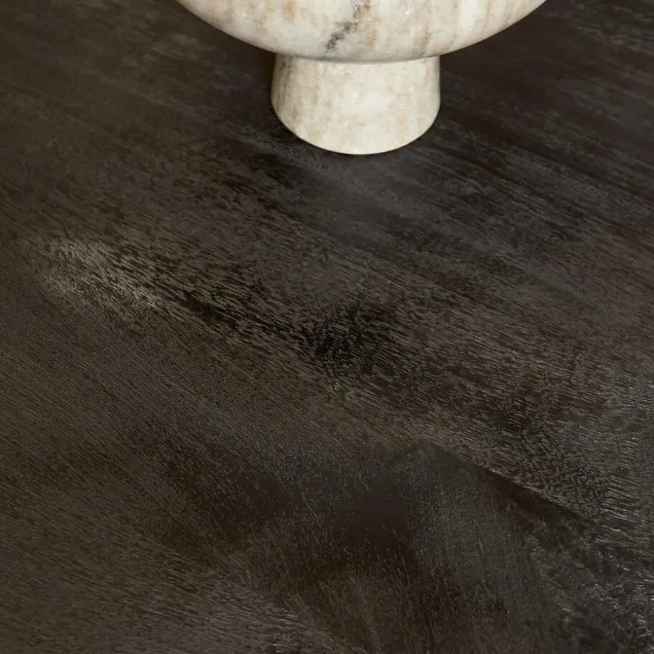 Eettafel Ovaal Zwart Hout - 300x120x76cm - Denver