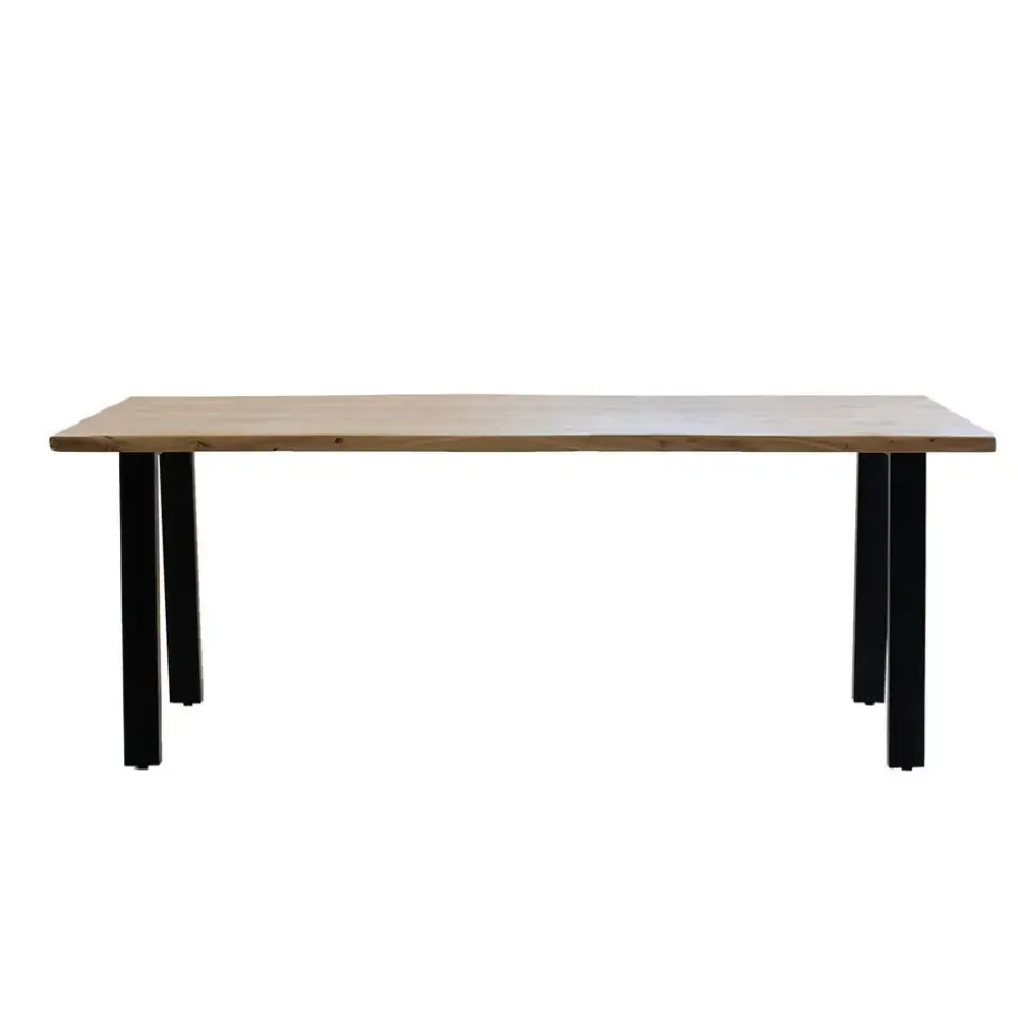 Eettafel Rechthoek 240cm - Naturel Boomstamtafel - Lars