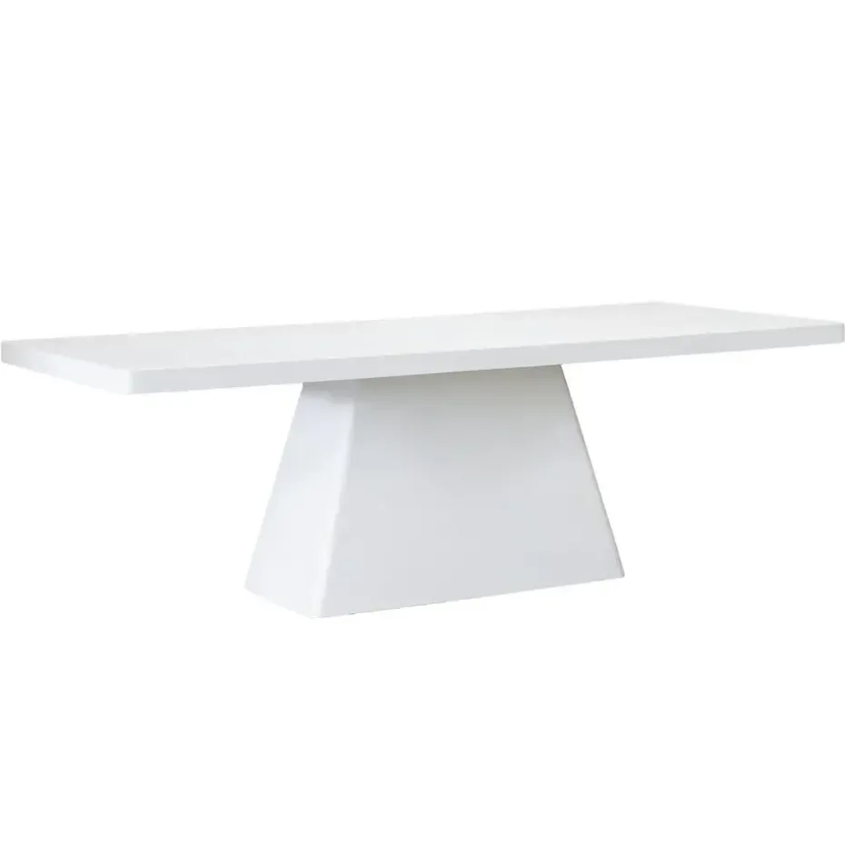Eettafel Rechthoek 300cm - Wit Eco Composiet - Acryl Coating - Avia