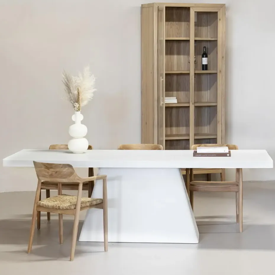 Eettafel Rechthoek 300cm - Wit Eco Composiet - Acryl Coating - Avia