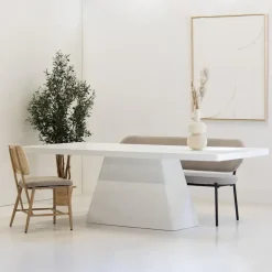 Eettafel Rechthoek 300cm - Wit Eco Composiet - Acryl Coating - Avia