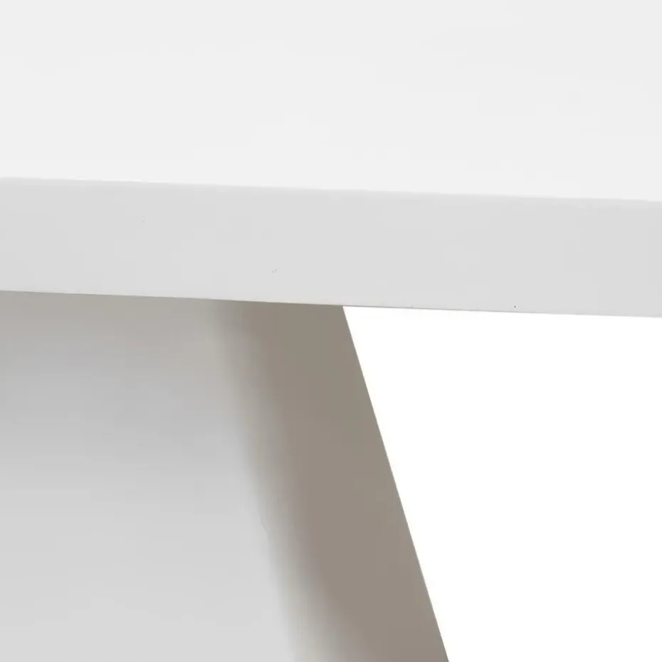 Eettafel Rechthoek 160cm - Wit Eco Composiet - Acryl Coating - Avia