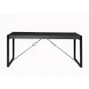 Eettafel Rechthoek 160cm - Zwart Mangohout - 2-4 personen - Norris
