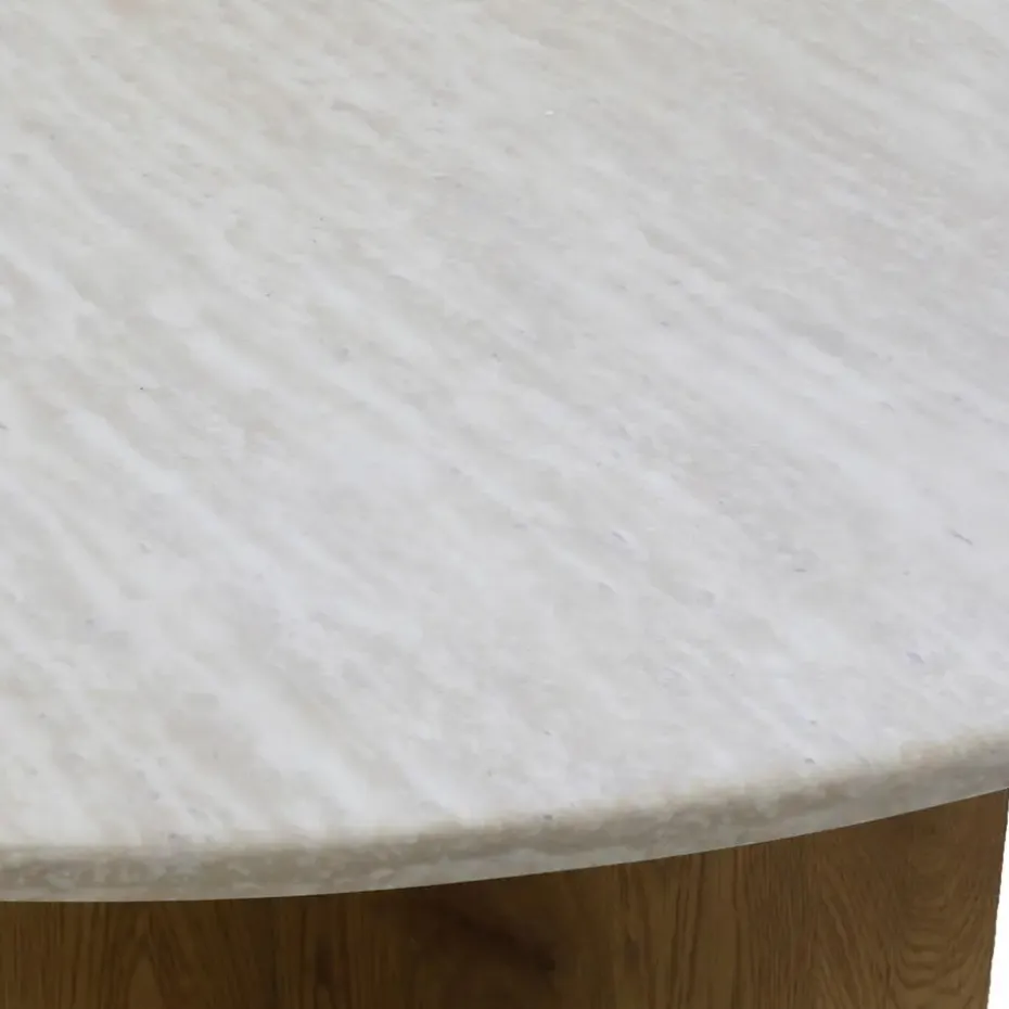 Eettafel Rond - Marmer - 120x120x76cm - Faria