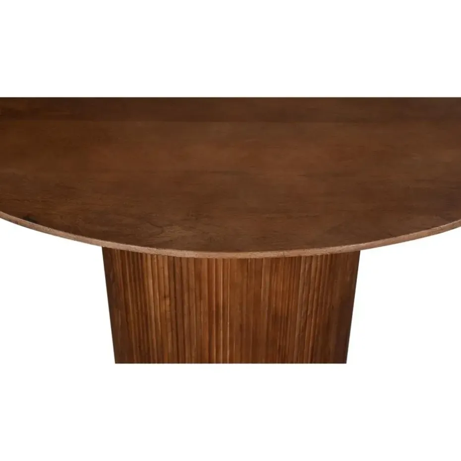 Eettafel Rond Ø120cm - Bruin Mangohout - Jaime