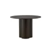Eettafel Rond Walnoot 110cm - Fineer - Scandinavisch - Tafel Olivia