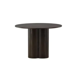 Eettafel Rond Walnoot 110cm - Fineer - Scandinavisch - Tafel Olivia