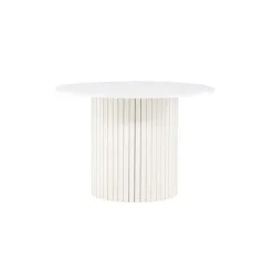 Eettafel Rond Wit 110cm - Fineer - Scandinavisch - Tafel Härön