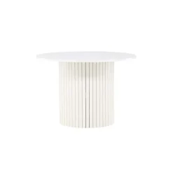 Eettafel Rond Wit 110cm - Fineer - Scandinavisch - Tafel Härön