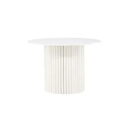 Eettafel Rond Wit 110cm - Fineer - Scandinavisch - Tafel Härön