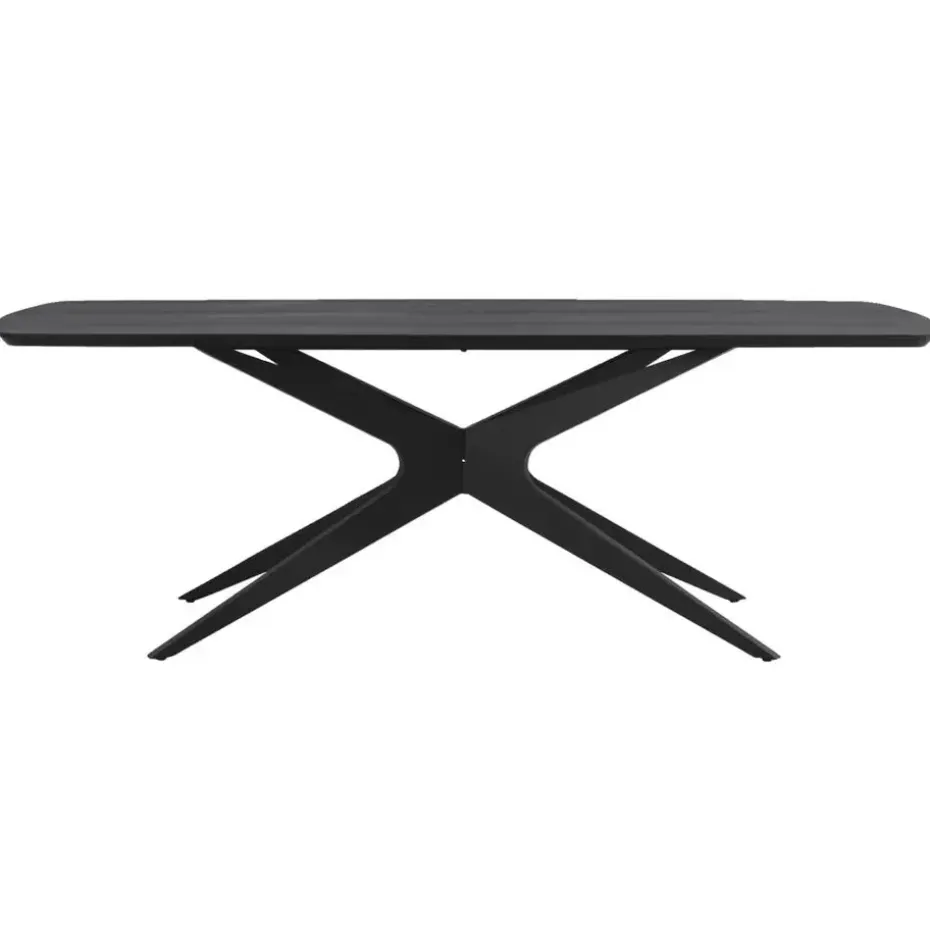Eettafel Suzanne - zwart - 220x100 cm
