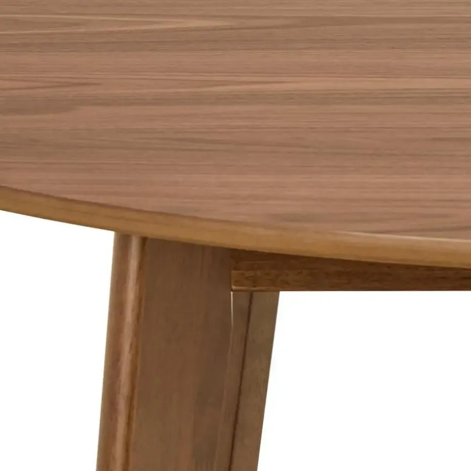 Eettafel Walnoot Rond - 105x105x76cm - Levi