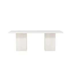 Eettafel Whitewash Hout - 200x90x75cm - Olga