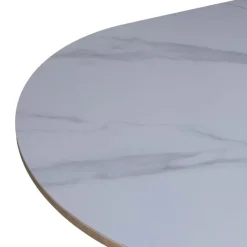 Eettafel Wit Keramiek/Naturel - 200x90x77cm - Alba