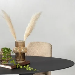Eettafel Zwart Fenix Metaal - 200x90x76cm - Harper