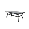 Eettafel Zwart Grijs Glas - 200x100x74cm - Virya