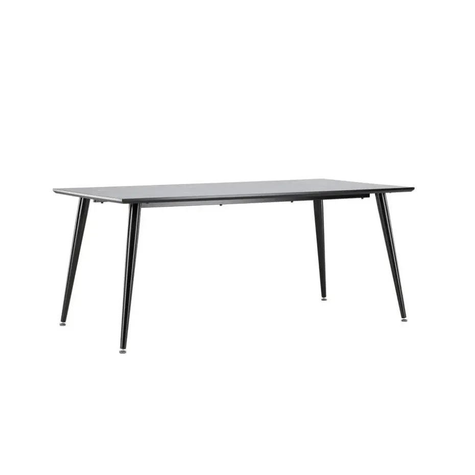Eettafel Zwart Hout - 180x90x75cm - Dipp
