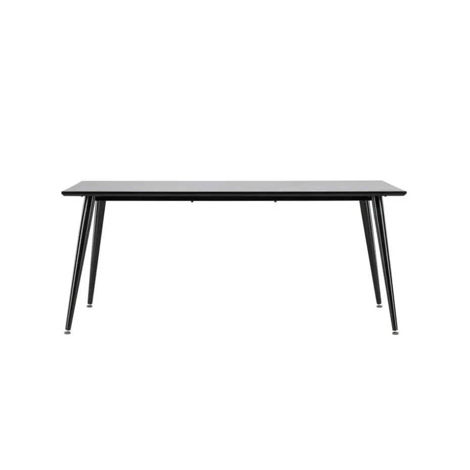 Eettafel Zwart Hout - 180x90x75cm - Dipp