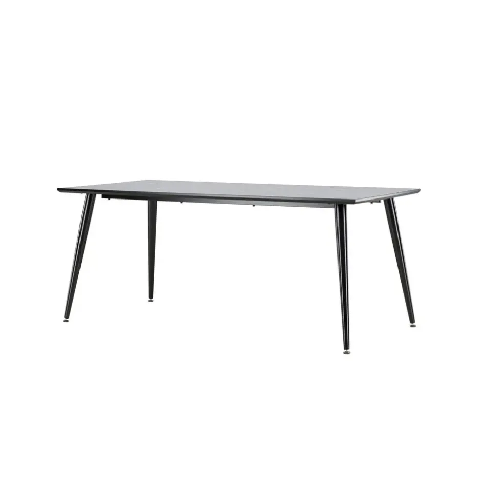 Eettafel Zwart Hout - 180x90x75cm - Dipp