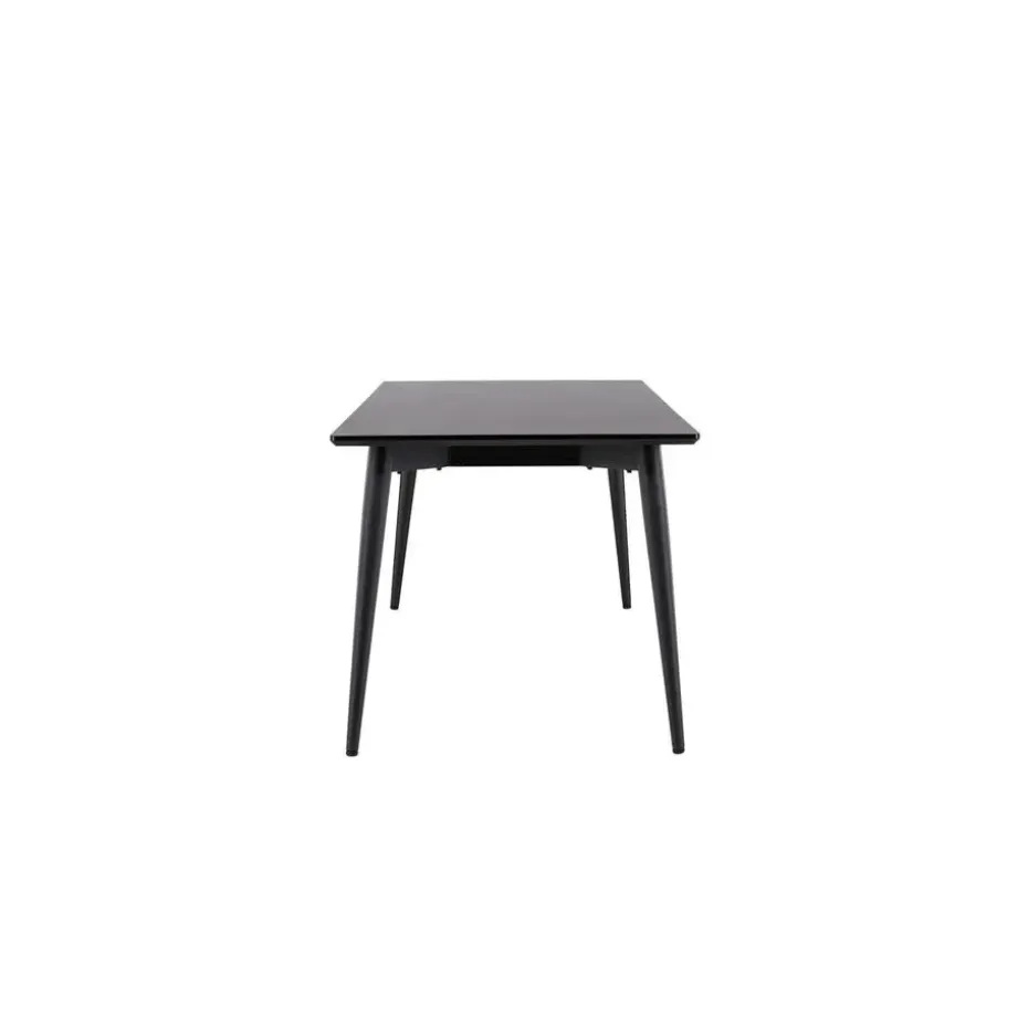 Eettafel Zwart Hout - 230x85x75cm - Ellis
