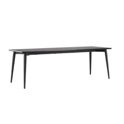 Eettafel Zwart Hout - 230x85x75cm - Ellis