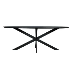 Eettafel Zwart Hout - 240x110x76cm - Ferris