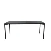 Eettafel Zwart Hout - 190x90x75cm - Pelle